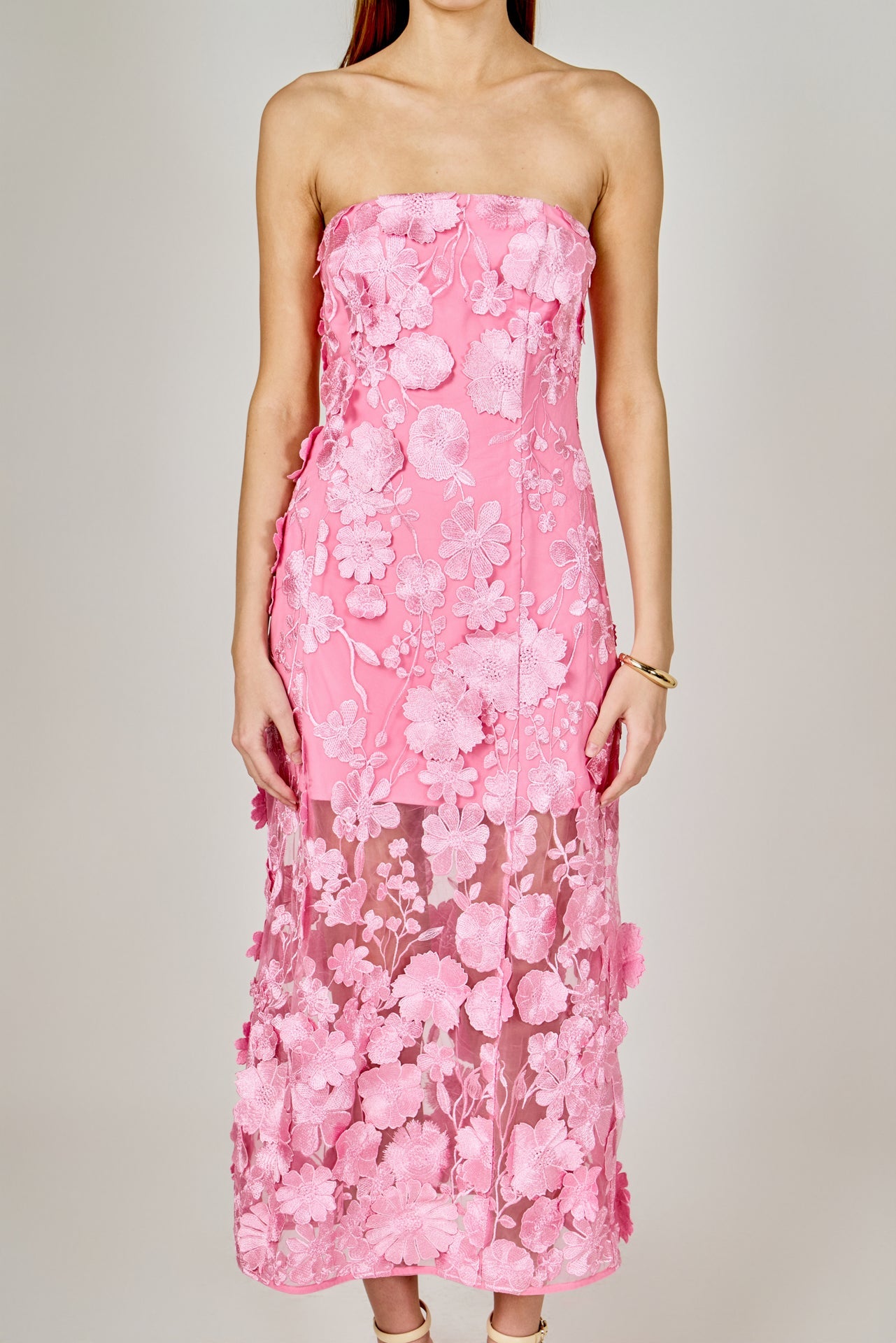 CHANTEL MIDI DRESS PINK