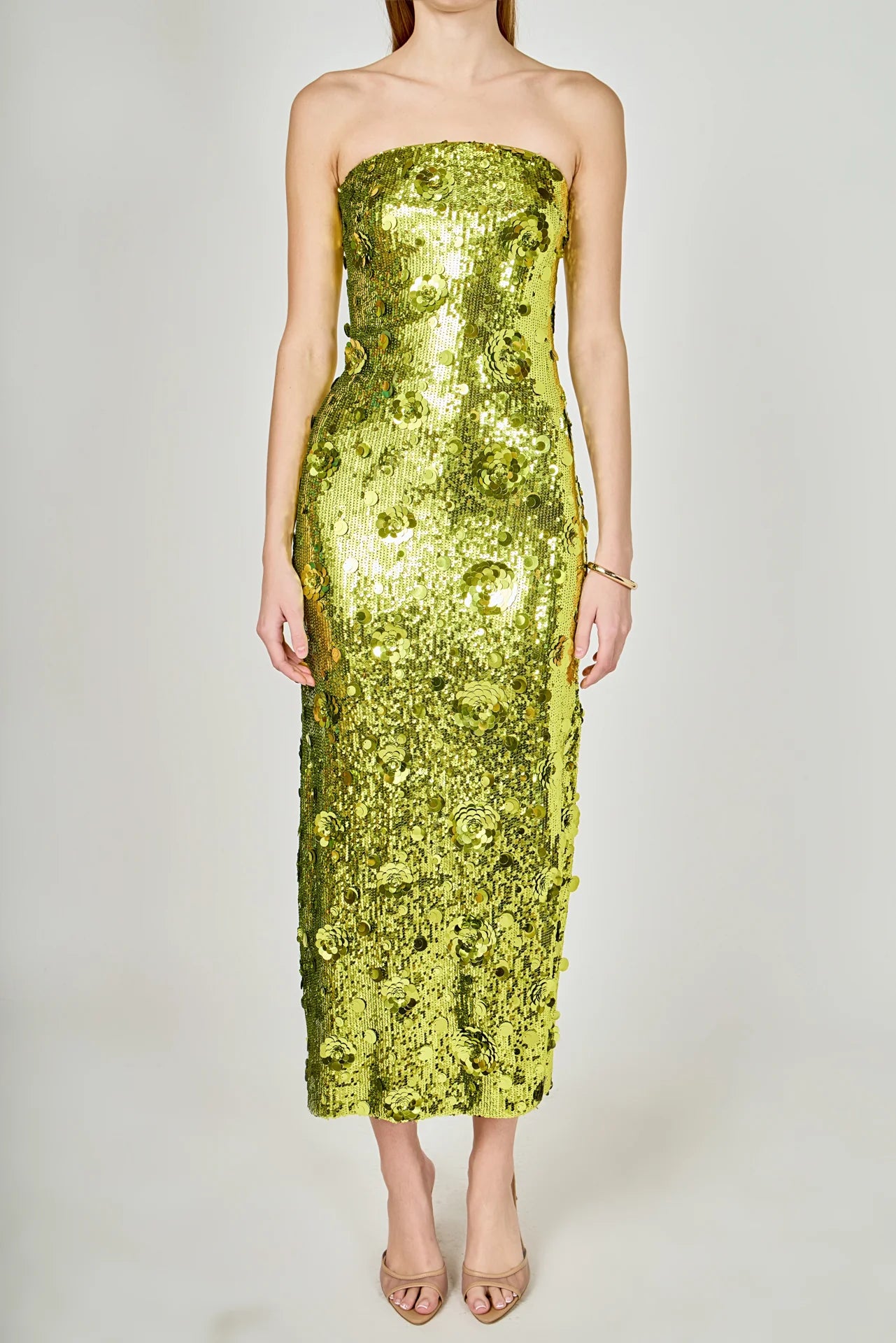 AMBER SEQUINS DRESS