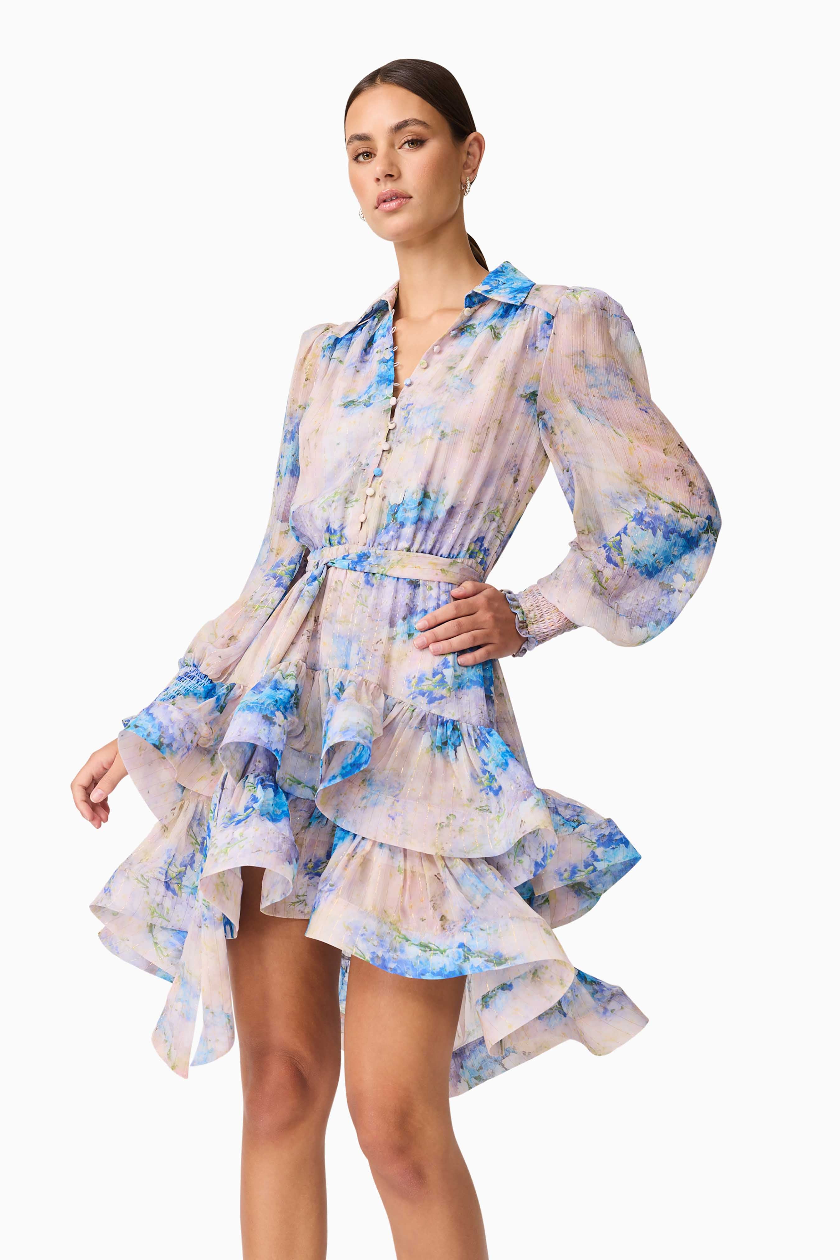 BRIONY LONG SLEEVE MINI DRESS