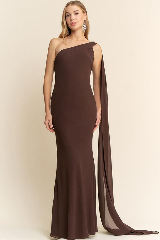 ANDREA GOWN CHOCOLATE