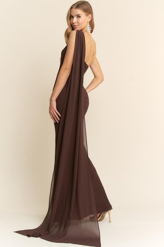 ANDREA GOWN CHOCOLATE