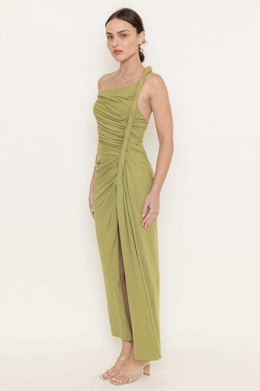 ANADIM AVOCADO DRESS