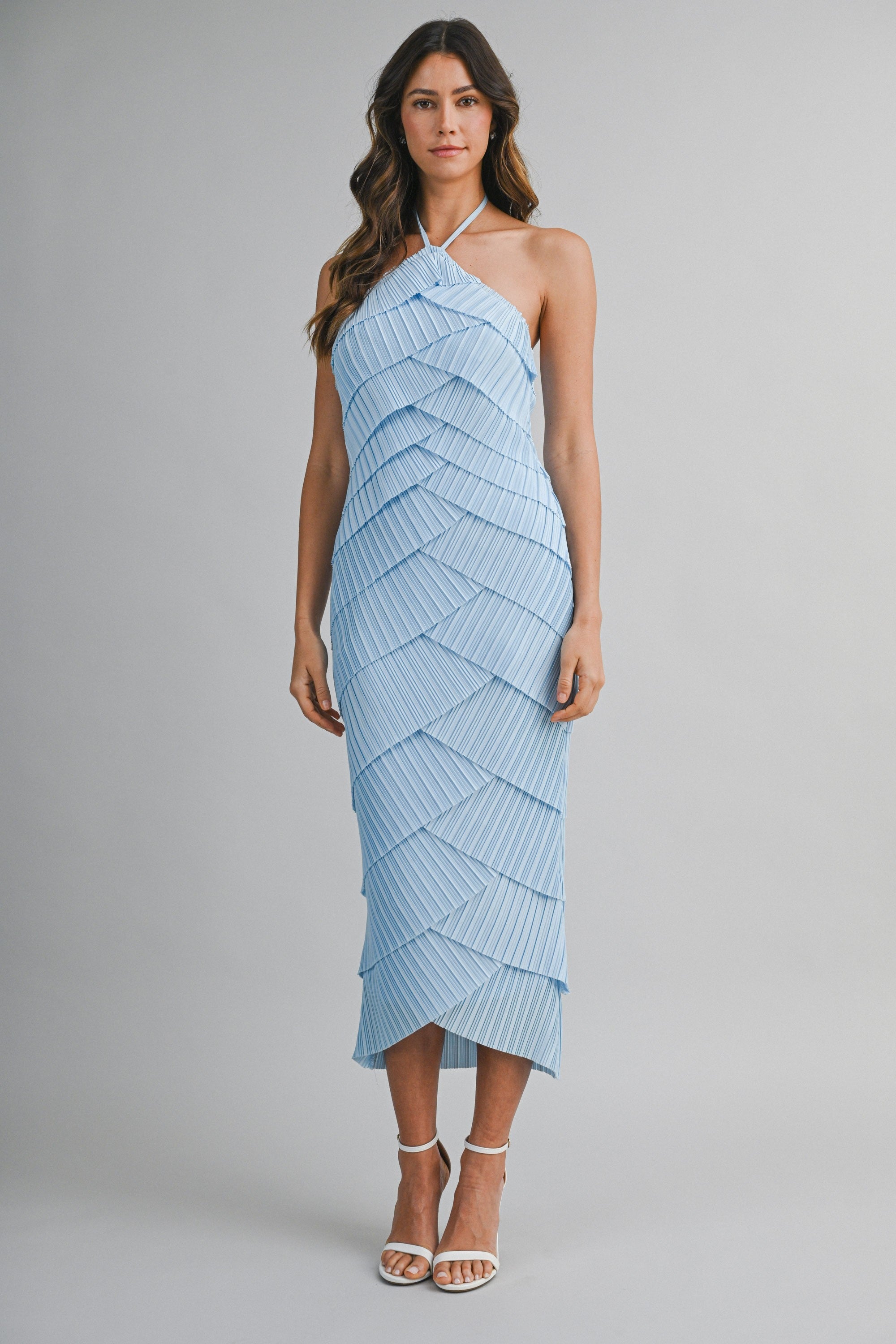 CARMINA MIDI DRESS BLUE
