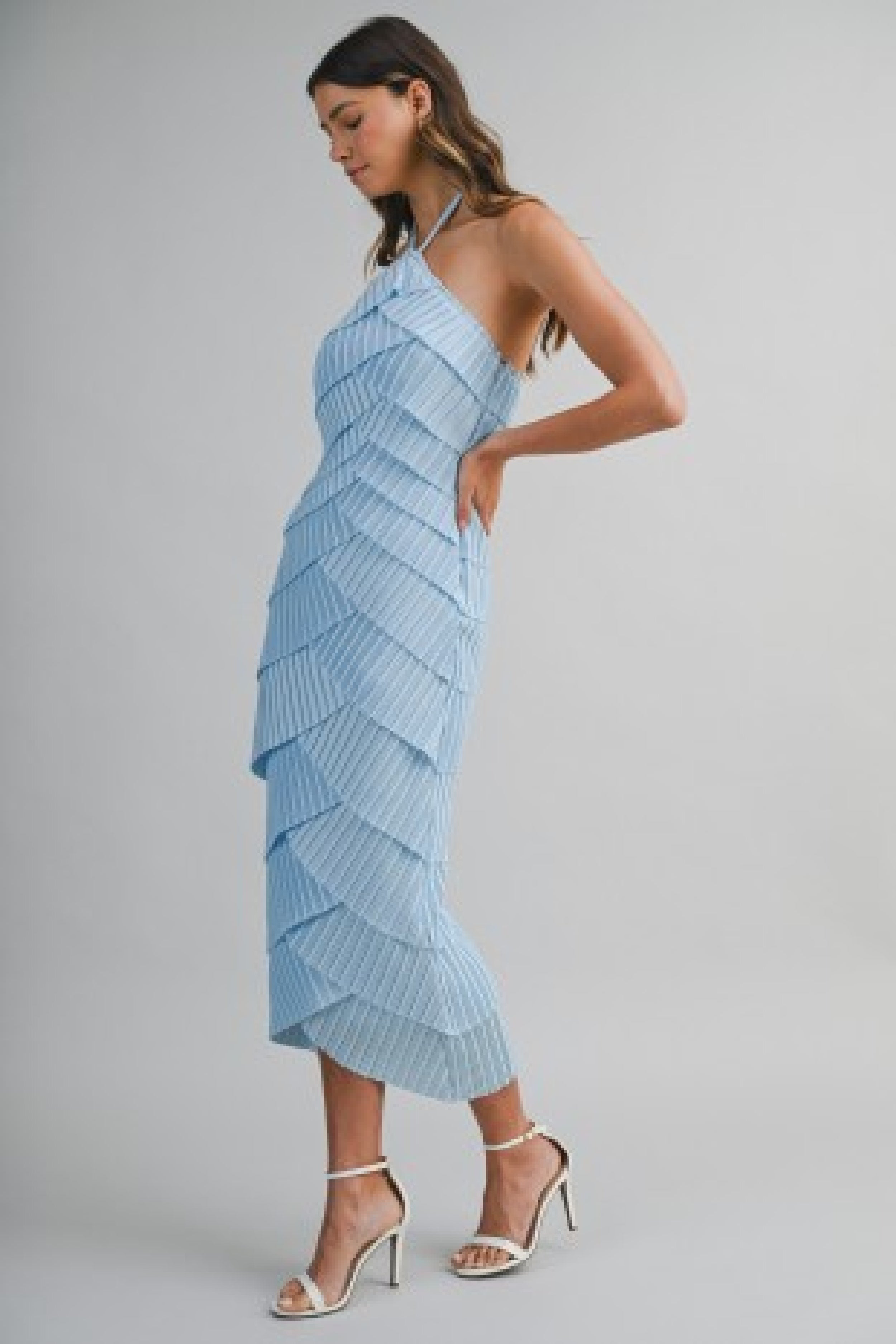 CARMINA MIDI DRESS BLUE