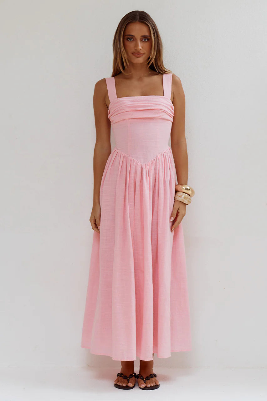 KIYO SQUARE NECK DRESS