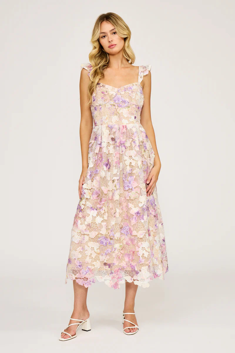 SUZANNE LACE MIDI DRESS