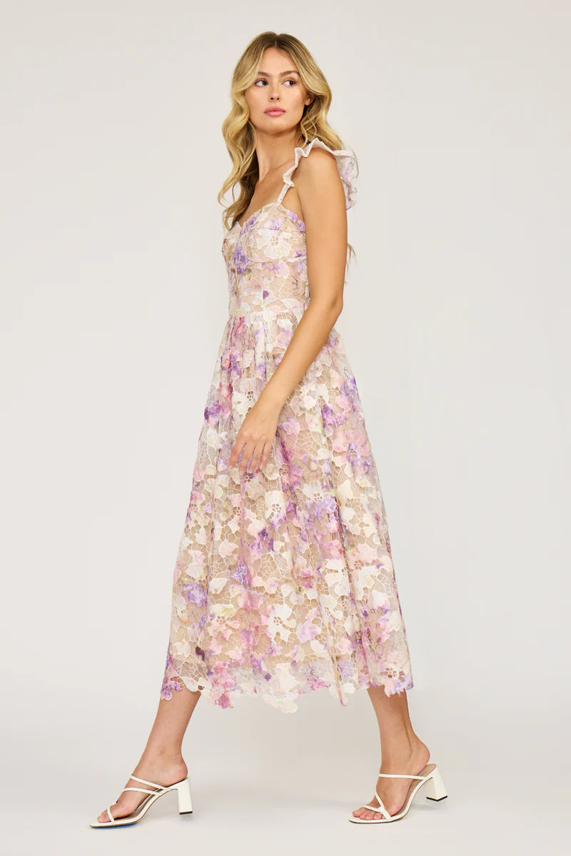 SUZANNE LACE MIDI DRESS