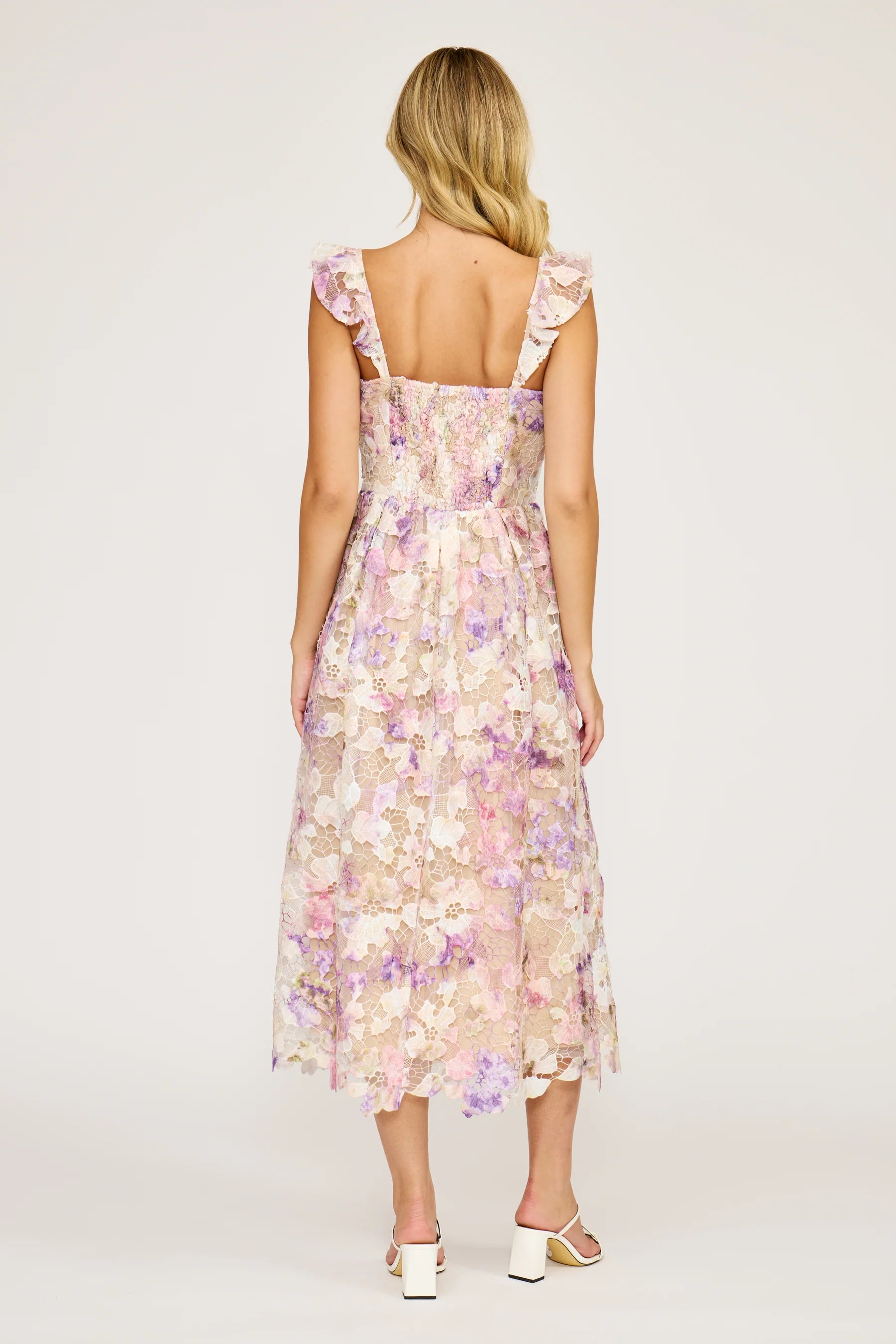 SUZANNE LACE MIDI DRESS