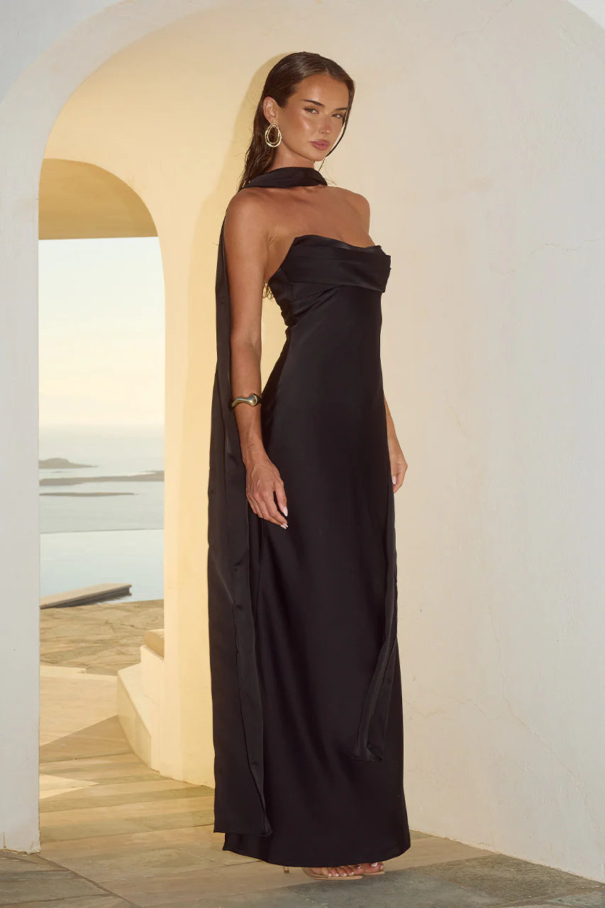 MADELINE MAXI DRESS NOIR