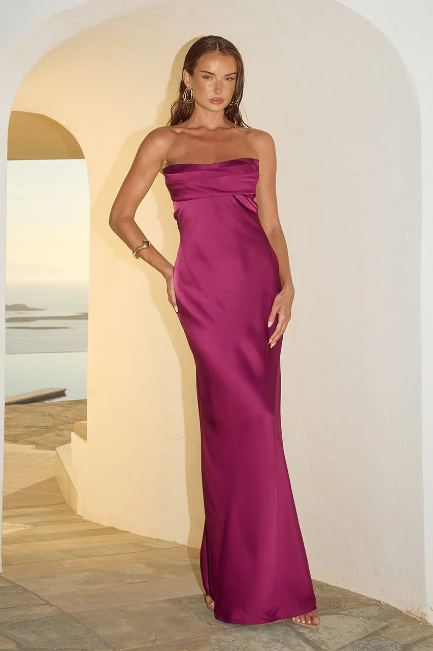 MADELEINE MAXI DRESS PLUM