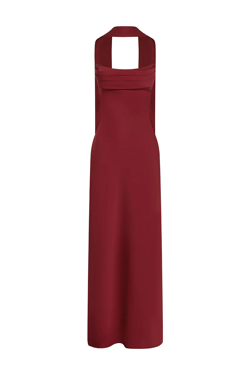 MADELEINE MAXI DRESS CHERRY