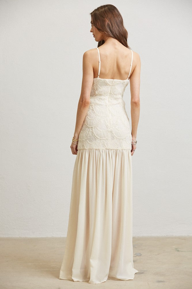 FLOWERY EMBROIDED DRESDD