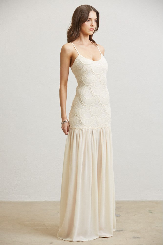 FLOWERY EMBROIDED DRESDD