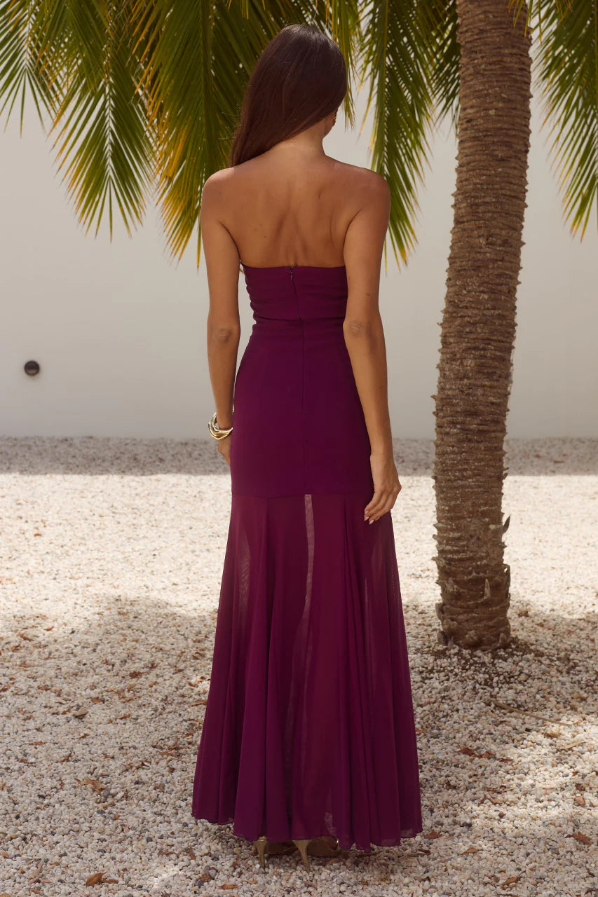 REMI MAXI STRAPLESS DRESS