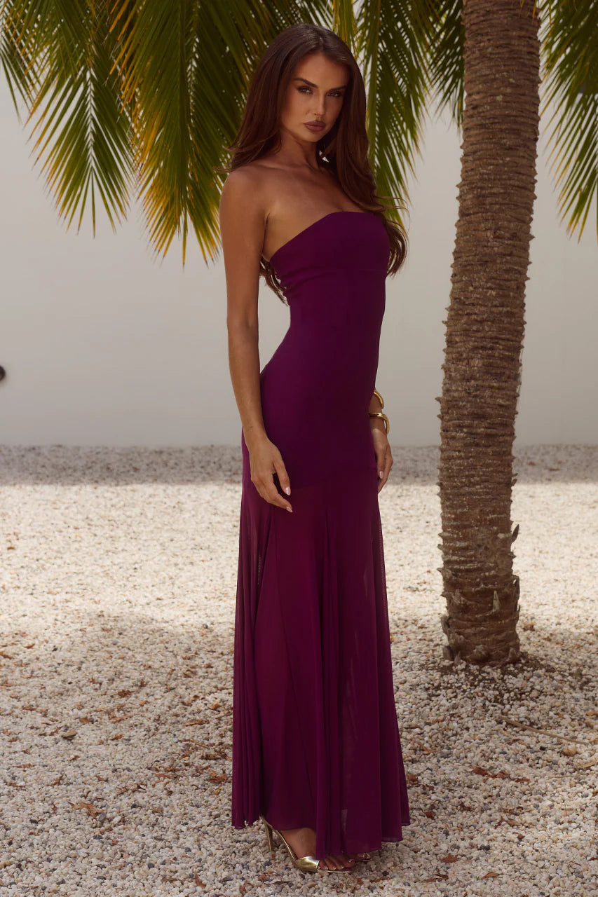 REMI MAXI STRAPLESS DRESS