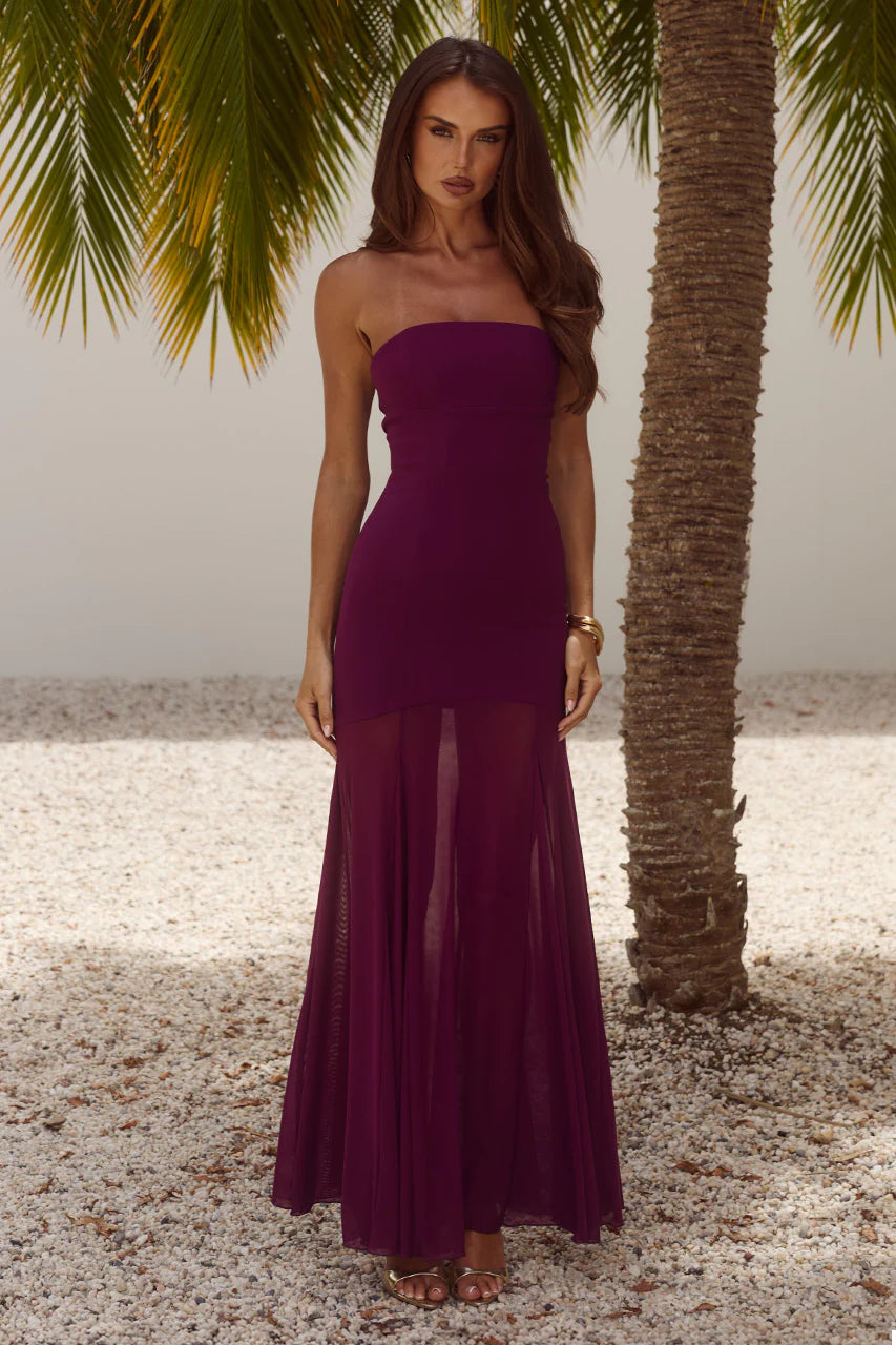 REMI MAXI STRAPLESS DRESS