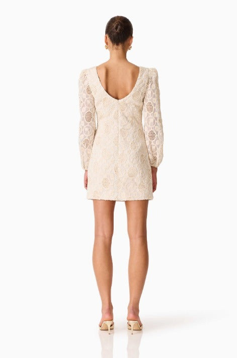 VESSIA LONG SLEEVE MINI DRESS