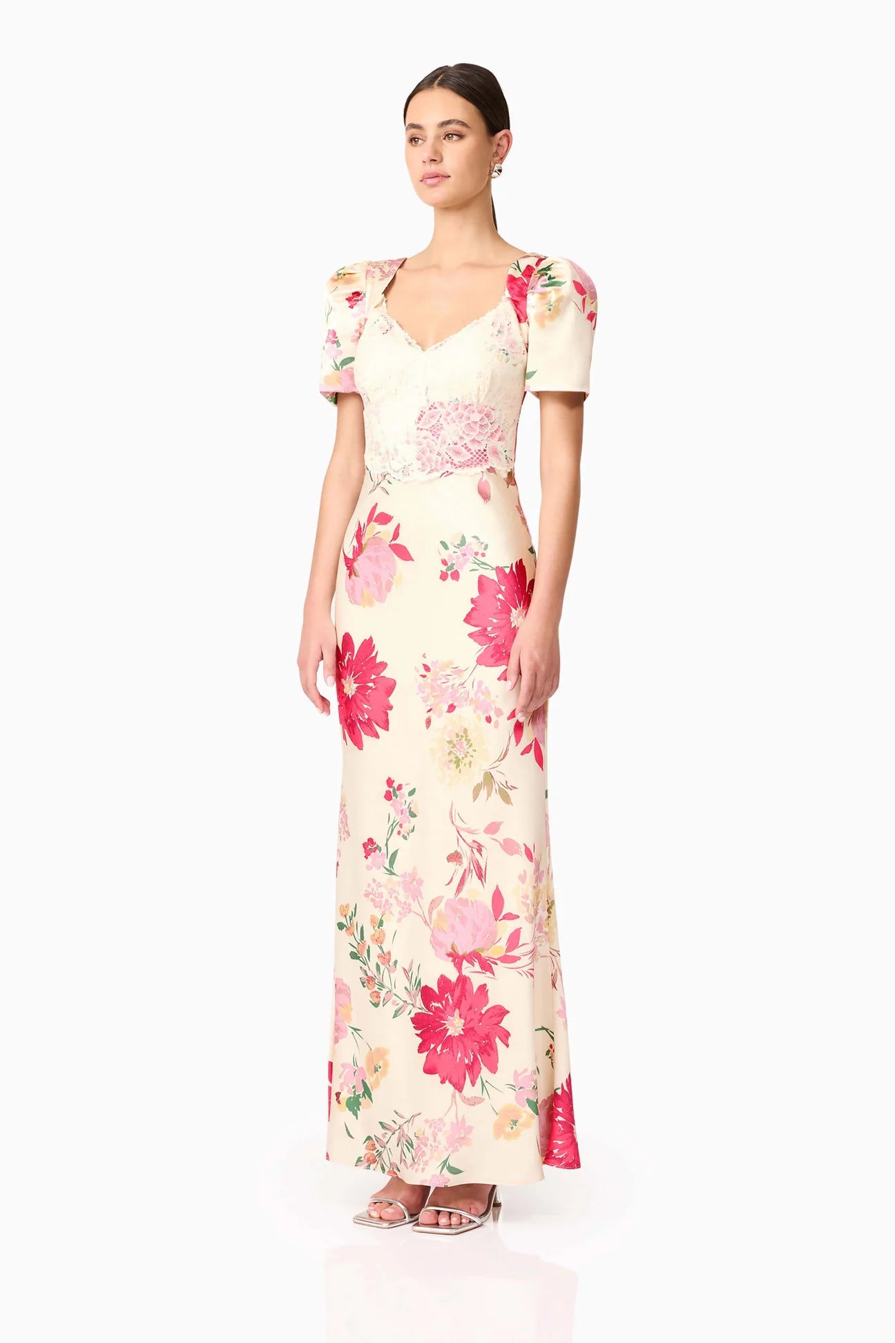 ROSALINA PUFF SLEEVE MAXI DRESS