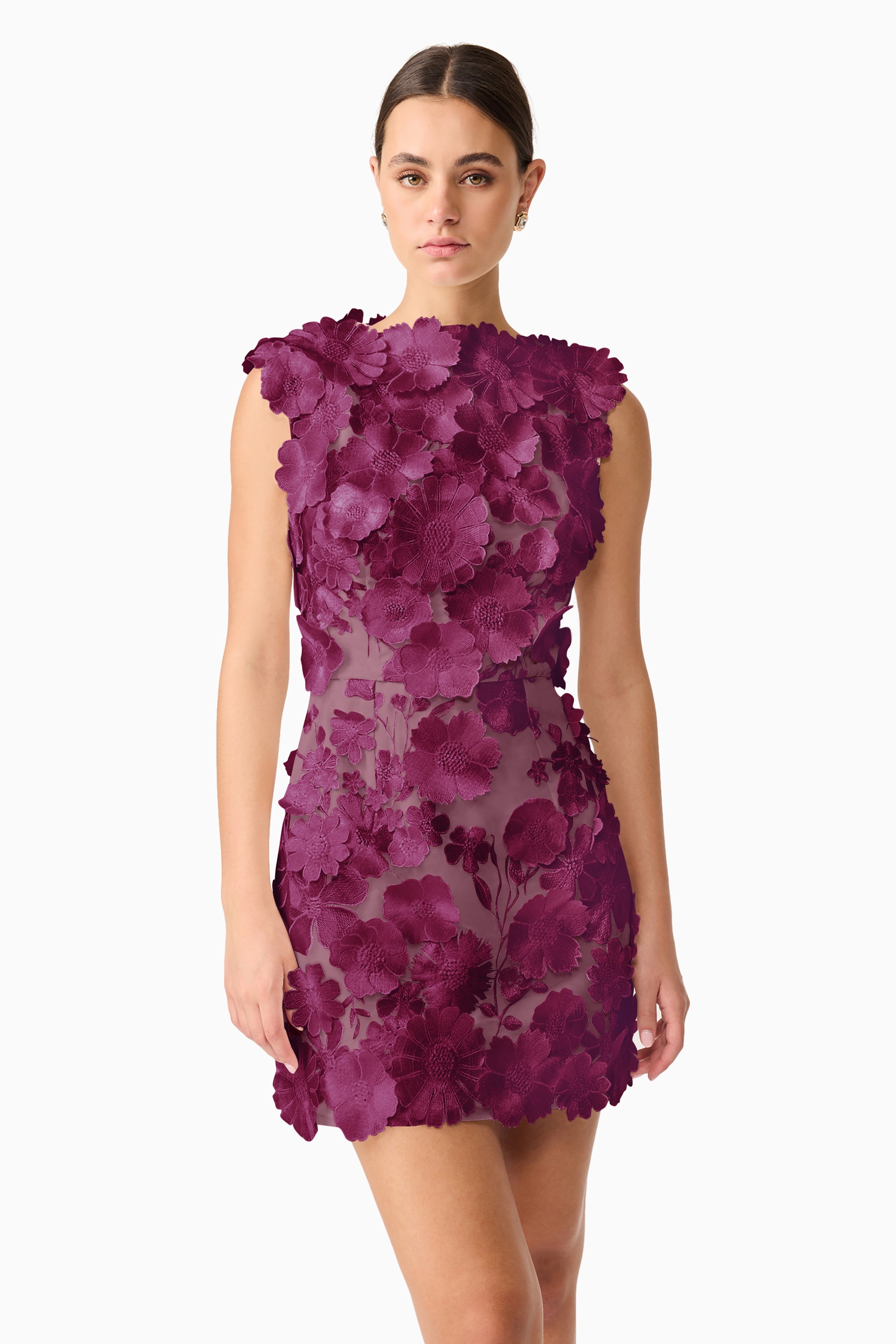 YVETTE MINI DRESS BERRY