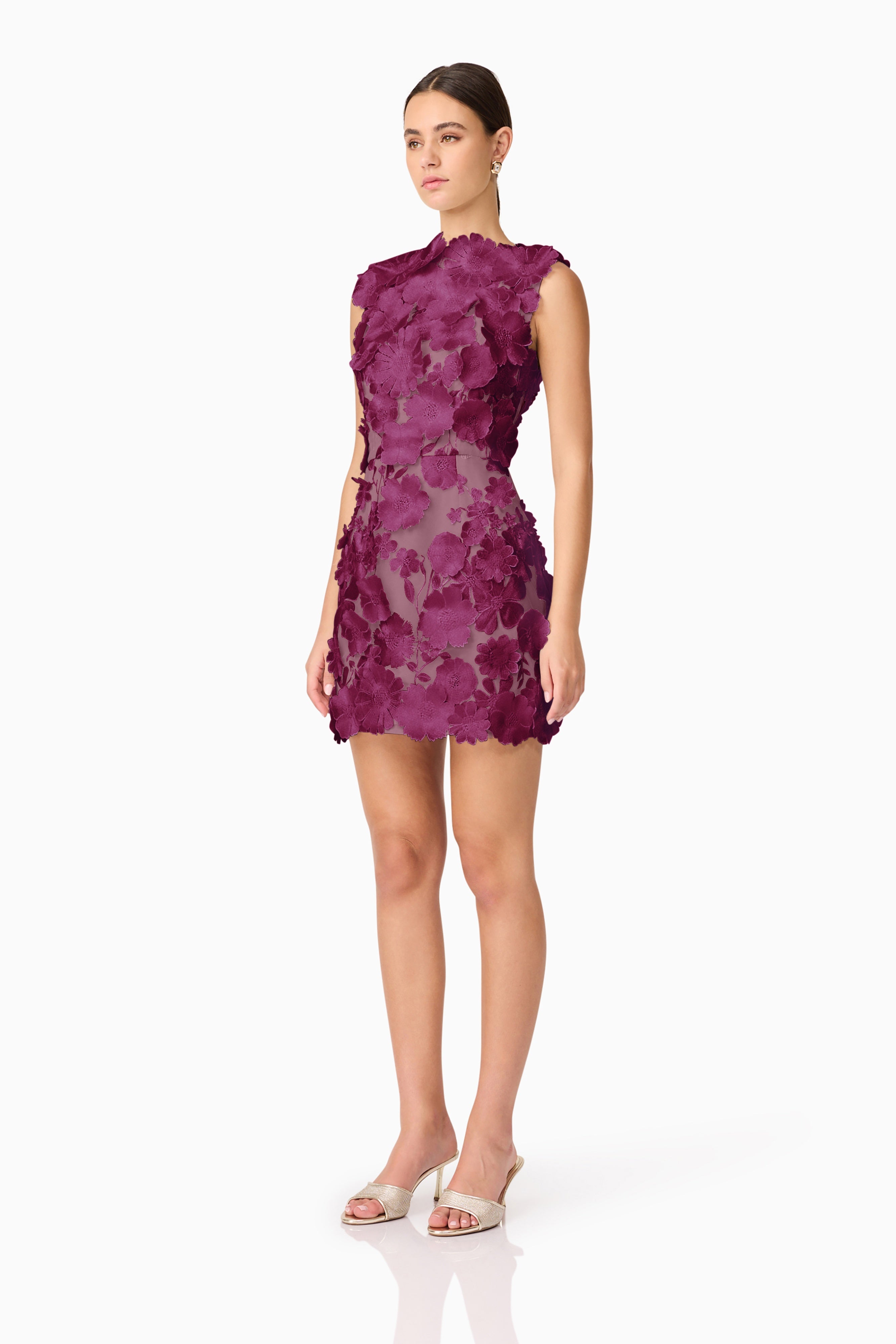 YVETTE MINI DRESS BERRY